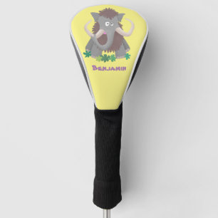 Cartoon-Illustration aus Wolle Golf Headcover