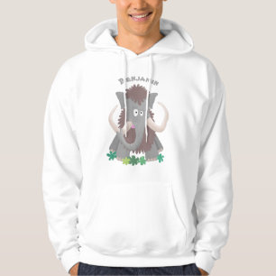 Cartoon-Illustration aus Wolle Hoodie