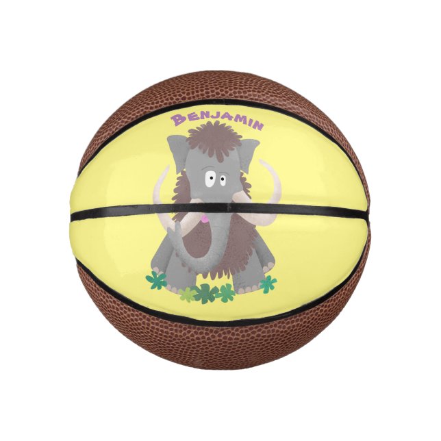 Cartoon-Illustration aus Wolle Mini Basketball (Vorderseite)