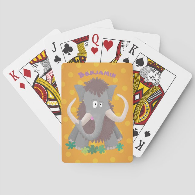 Cartoon-Illustration aus Wolle Spielkarten (Rückseite)