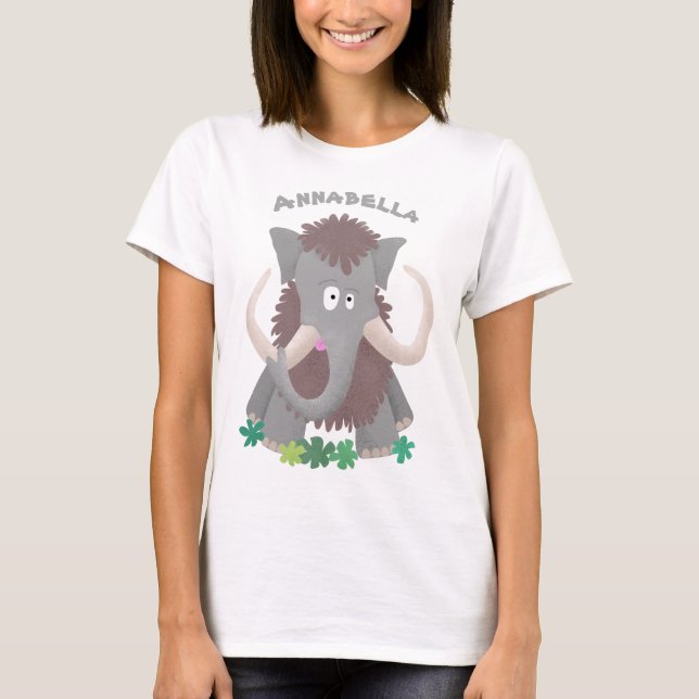 Cartoon-Illustration aus Wolle T-Shirt (Vorderseite)