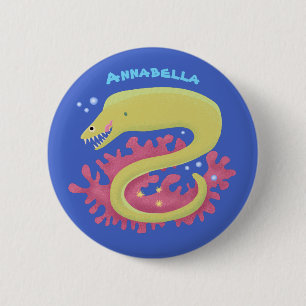 Cartoon-Illustration Button