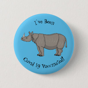 Cartoon-Illustration Button