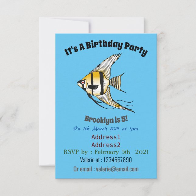 Cartoon-Illustration Einladung (Vorderseite)