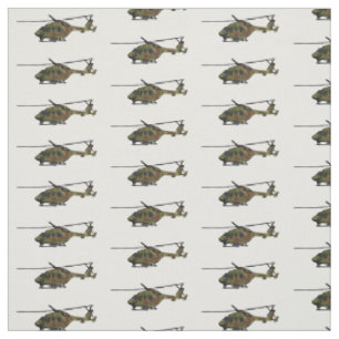 Cartoon-Illustration für Armeehubschrauber Stoff