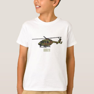 Cartoon-Illustration für Armeehubschrauber T-Shirt