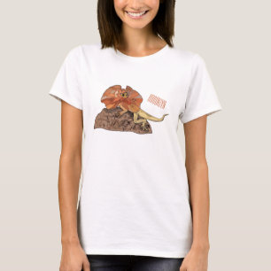 Cartoon-Illustration für den Frillenhalseidechsen T-Shirt