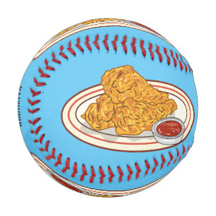 Cartoon-Illustration für gefrorenes Huhn Baseball