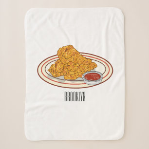 Cartoon-Illustration für gefrorenes Huhn Sherpadecke