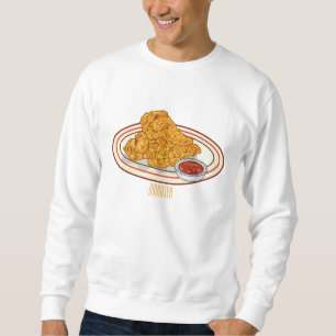 Cartoon-Illustration für gefrorenes Huhn Sweatshirt