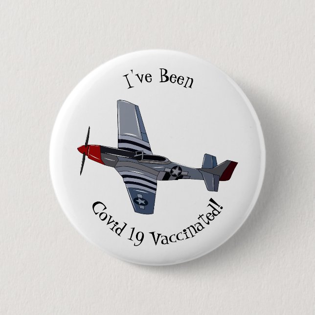 Cartoon-Illustration für Kampfbomber Button (Vorderseite)
