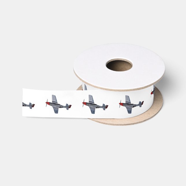 Cartoon-Illustration für Kampfbomber Satinband (Spule)