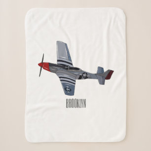 Cartoon-Illustration für Kampfbomber Sherpadecke
