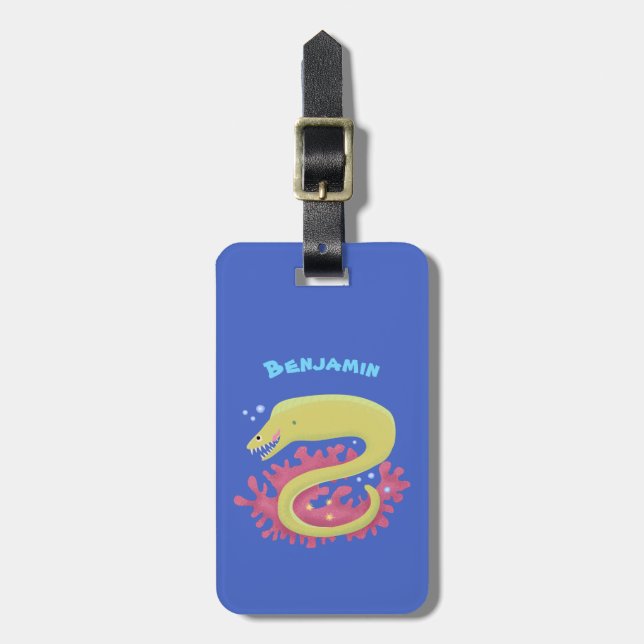 Cartoon-Illustration Gepäckanhänger (Vorderseite vertikal)