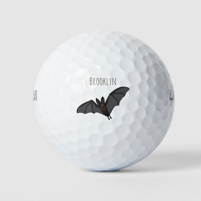 Cartoon-Illustration Golfball (Vorderseite)