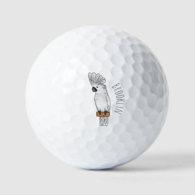 Cartoon-Illustration Golfball (Vorderseite)
