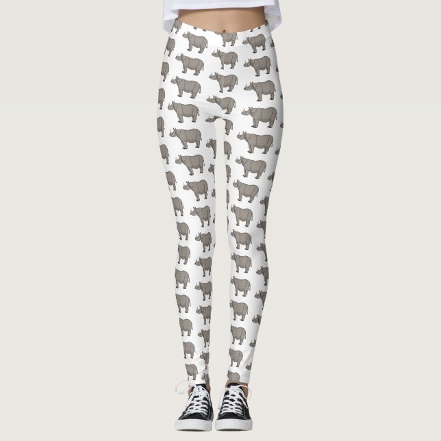 Cartoon-Illustration Leggings (Vorderseite)