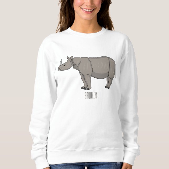Cartoon-Illustration Sweatshirt (Vorderseite)
