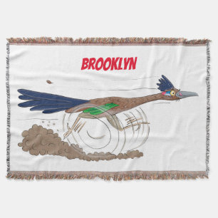 Cartoon-Illustration von Funny Roadrunner Decke