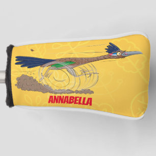 Cartoon-Illustration von Funny Roadrunner Golf Headcover