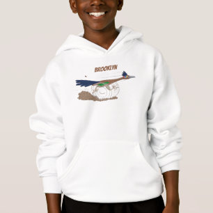 Cartoon-Illustration von Funny Roadrunner Hoodie