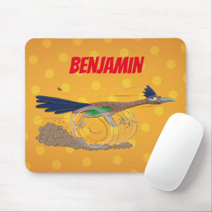 Cartoon-Illustration von Funny Roadrunner Mousepad