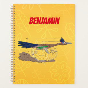 Cartoon-Illustration von Funny Roadrunner Planer