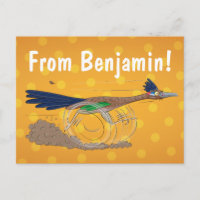 Cartoon-Illustration von Funny Roadrunner
