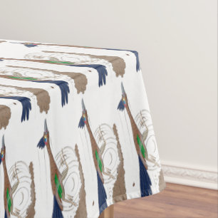 Cartoon-Illustration von Funny Roadrunner Tischdecke