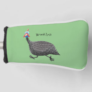Cartoon-Illustration von guineischen Vögeln Golf Headcover