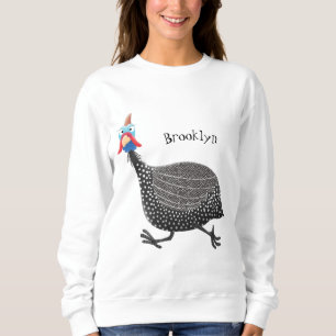 Cartoon-Illustration von guineischen Vögeln Sweatshirt