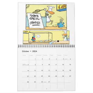 Cartoon im Sumpfgebiet Tiere im 12-Monats-Kalender Kalender