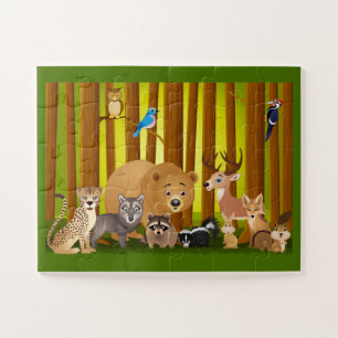 Cartoon im Wald
