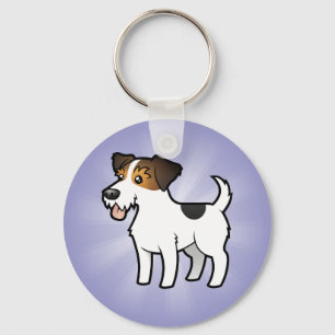 Cartoon-Jack-Russell-Terrier Schlüsselanhänger