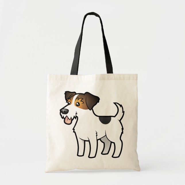 Cartoon-Jack-Russell-Terrier Tragetasche (Vorne)