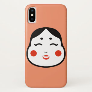 Cartoon japanische okame Gesichtsillustration Case-Mate iPhone Hülle