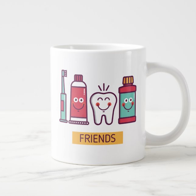 Cartoon Jumbo-Tasse (Rechts)