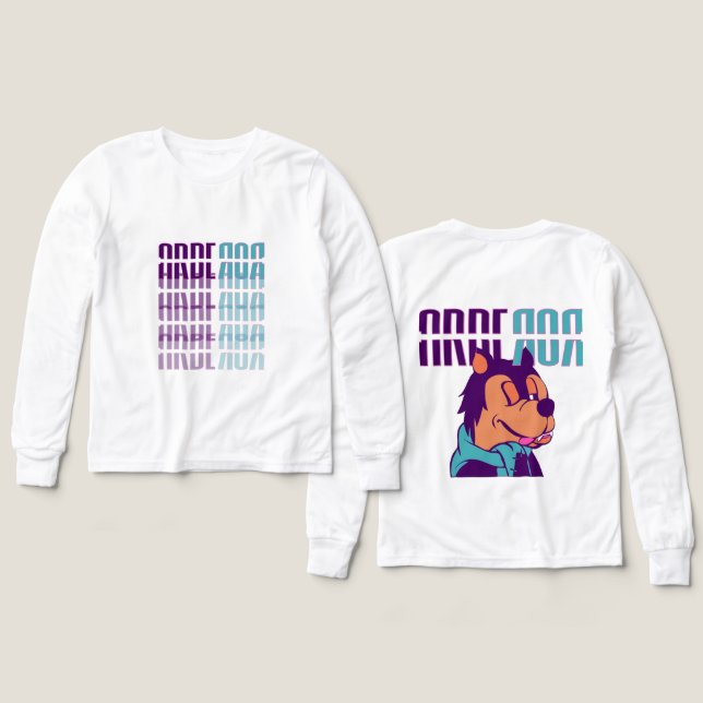 Cartoon Jumper von Arberor Kids Boys - Fun Graphic (Design Vorderseite & Rückseite)