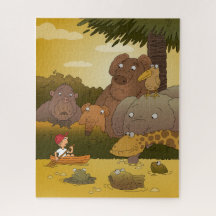 Cartoon Jungle-Tiere