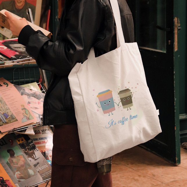 Cartoon Kaffeetassen Tote Beutel Tragetasche (Cartoon coffee cups Tote Bag
)