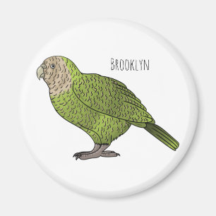 Cartoon Kakapo Magnet