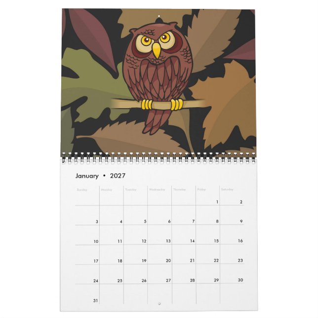 Cartoon Kalender (Jan 2027)