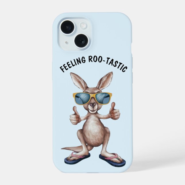 Cartoon Kangaroo Phone Case iPhone 15 Hülle (Rückseite)