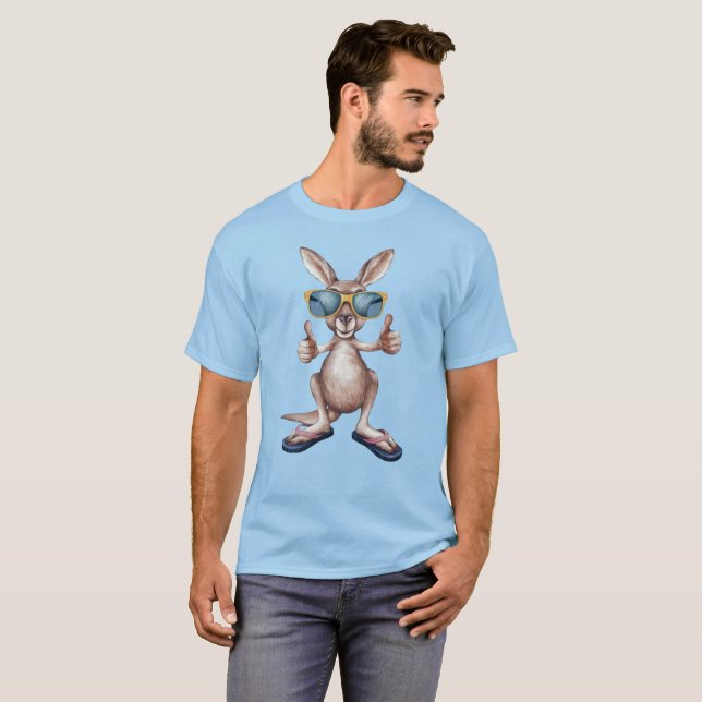 Cartoon Kangaroo T-Shirt (Vorne ganz)