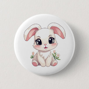 Cartoon-Kaninchen-Abbildung Button