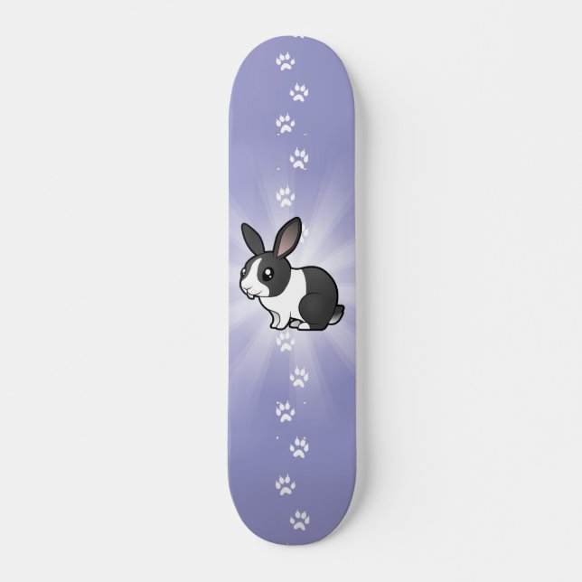 Cartoon-Kaninchen (glattes Haar des uppy Ohrs) Skateboard (Vorne)