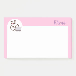Cartoon-Kaninchen Post-it Klebezettel
