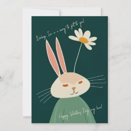 Cartoon Kaninchen, Valentinstag Feiertagskarte