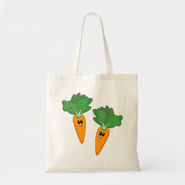 Cartoon-Karotten-Tasche Tragetasche (Vorne)