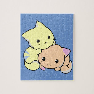 Cartoon-Kätzchen-Puzzle